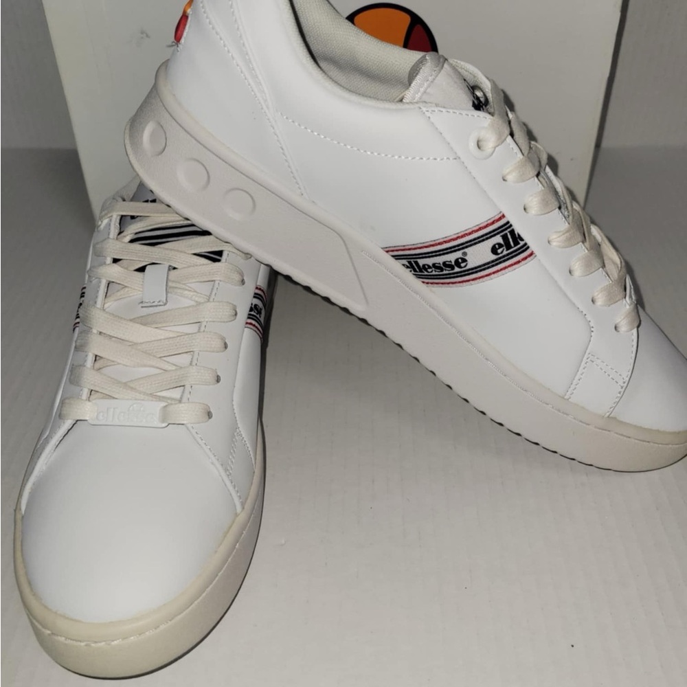 Ellesse Womens Throwback Retro Mezzaluna TP Leather AF Sneakers Shoes Size 9 - Picture 4 of 7